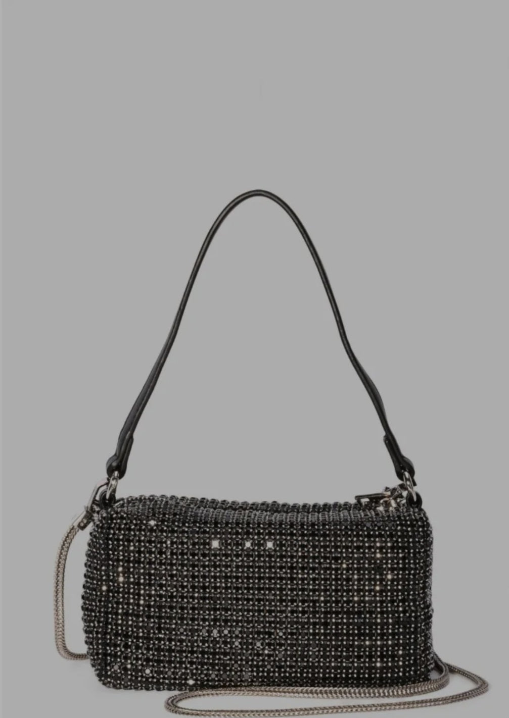 Kleine Strass Mesh Umhängetasche Handtasche