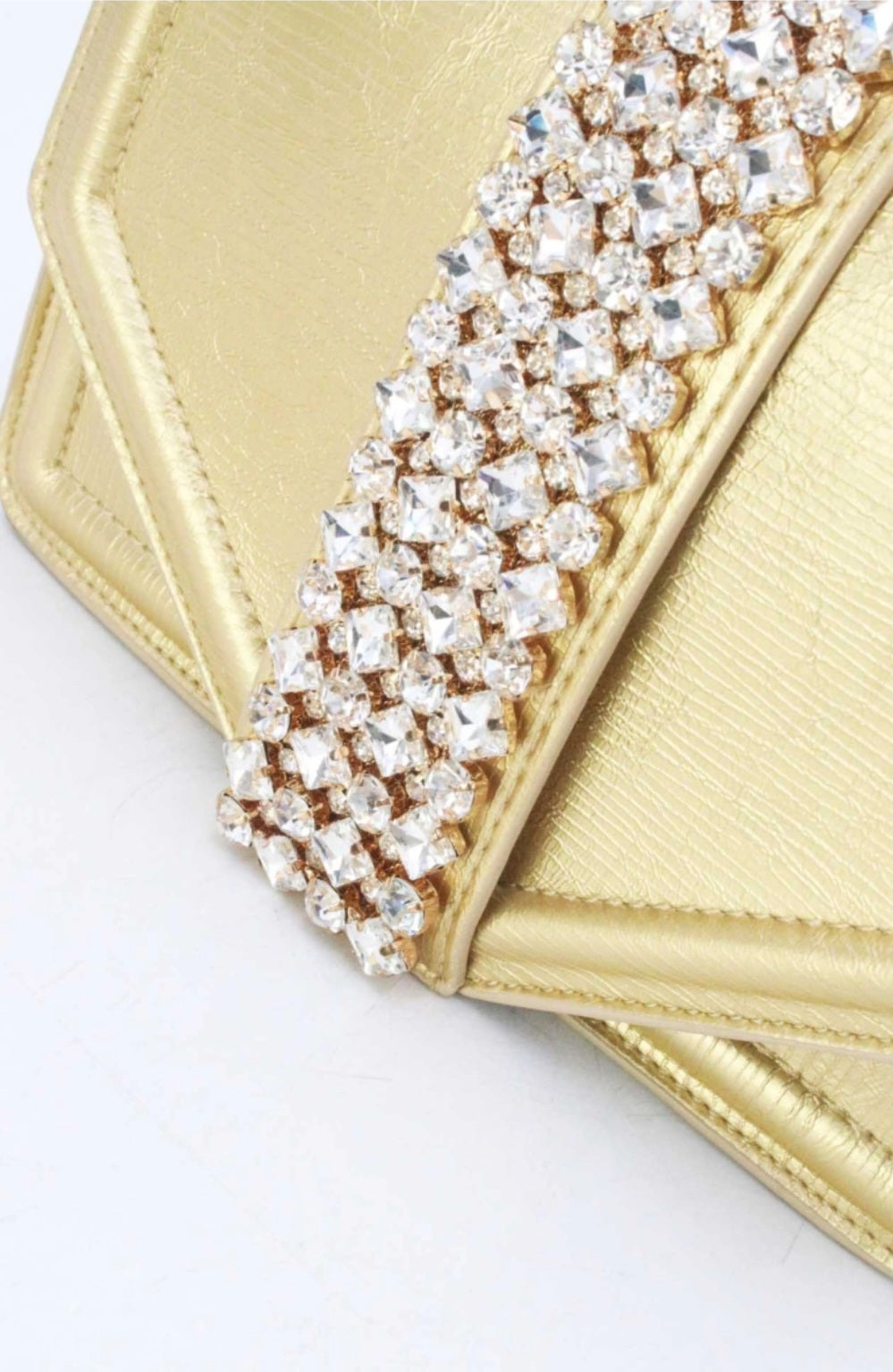 Abend- und Hochzeitstasche mit Diamanten verziert